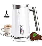 Huogary 4-in-1 Milk Frother, Updated Milk Frother and Steamer, Milk Steamer for Milk Foam &amp; Hot M...