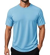 MAGCOMSEN Texture Men's Workout Shirts Short Sleeve Moisture Wicking Athletic Lightweight T-Shirt...