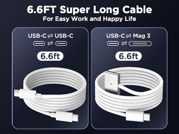 100W Charger for MacBook Pro 14 16 inch MacBook Air 13 15 inch M4 M3 M2 M1, 100W GaN Power Adapter