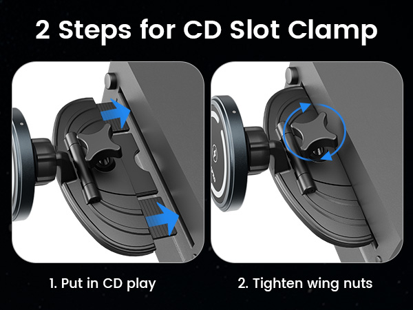 Magnetic CD Slot Holder
