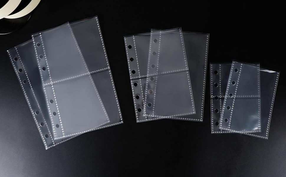 A6 A7 A8 Binder Sleeves Sheet Protectors Clear Page Protectors Photo Card Sleeves
