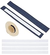 PH PandaHall Protective Sweatband Liner Insert for Hat,2pcs Cotton Hat Insert 20pcs Double Faced ...