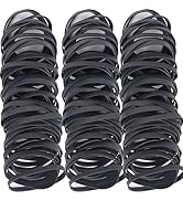 AIWOQI Rubber Bands Size #64 Approximately 120 Elastic Rubber Band Black Rubber Bands for Office ...