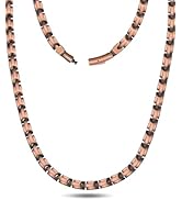 Feraco Copper Necklace for Men Women, 99.99% Pure Copper Magnetic Chains with 3500 Gauss Ultra St...