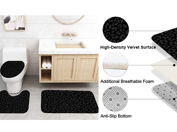 shower curtain and rug set