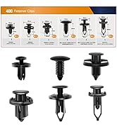 GOOACC 400PCS Universal Plastic Fender Clips, Push Bumper Fastener Rivet Clips Compatible for GM ...