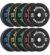 Bumper Weight Plate Olympic Plate Hi-Temp Bumper Weight Plate with Steel Insert Strength Training...