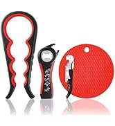 Bloss Anti-skid Jar Opener Can Opener Kitchen Grippers,4 in 1 Multi Function Bottle Opener Lid Op...