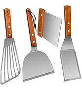 KLAQQED Spatula, Metal Spatulas Set, Stainless Steel Spatula, Fish Spatula Turner Cooking BBQ Gri...
