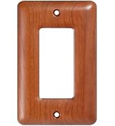 YDJSA Cherry Switch Plates and Outlets Single Decorator Light Switch Cover Plate Decorative Real ...