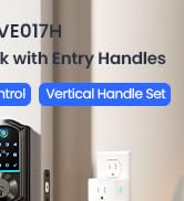 keyless entry door lock deadbolt with handle set