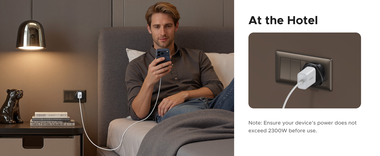 UGREEN eu plug Travel adapter