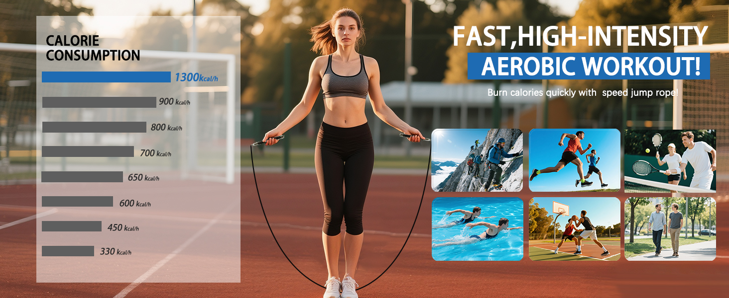 BURN MORE CALORIES WITH SKIPPING ROPE