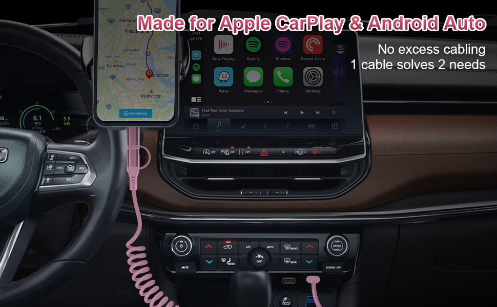 cable 2 in 1 carplay
