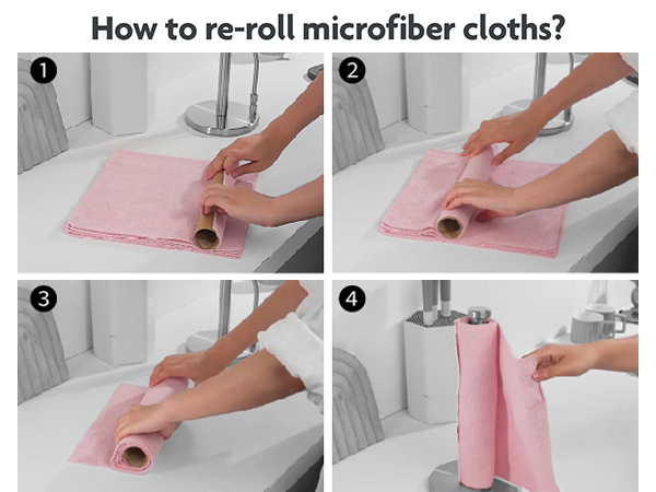Fantasticlean Microfiber Cleaning Cloth Roll