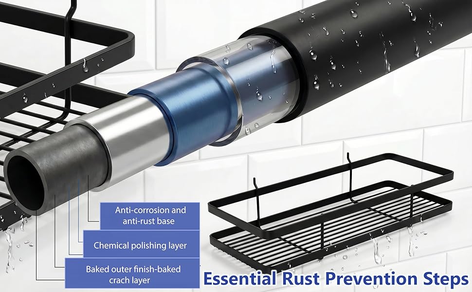 bathroom accessories, shower shelves, bathroom organizers and storage, shower caddy