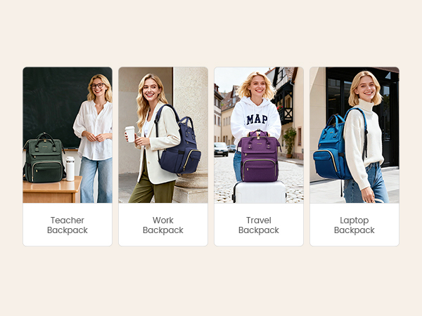 Professional Work College Nurse Teacher Backpack Casual Daypack carry on backpack