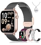Iaret Smart Watch for Women, 1.83" HD Fitness Tracker with 4 Bands, Answer/Make Calls, Heart Rate...
