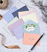 MATICAN 100-Count Mini Envelopes - Paper Business Card Envelopes, 10 Pastel Colors, 4 x 2.7 Inches