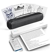 POLONO Portable Printer Wireless for Travel, D810 Bluetooth Thermal Printer Support for 8.5