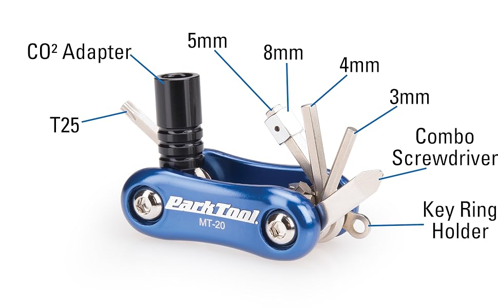 MT-20 Multi-Tool with wrenches labeled