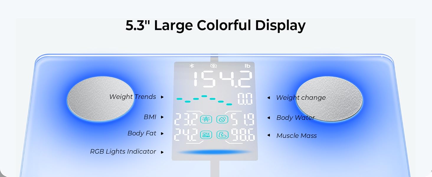 smart scale with bmi, body fat, muscle mass