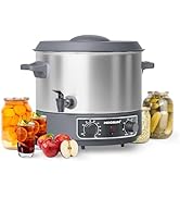 MOOSUM 19 QT Electric Automatic Water Bath Canner With Rack and Lid, Temperature Control 86-212 °...