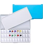 MEEDEN Airtight Leakproof Watercolor Palette Travel Paint Tray with A Large Mixing Areas, 33 Well...