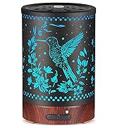 Essential Oil Diffuser, Handmade Glass Aromatherapy Ultrasonic Diffuser for Essential Oils with A...