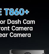 JOMISE T860+ Mirror Dash Cam 4K Front and 2.5K Rear, Detached Front Camera for 10-Minute Install,...