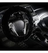 Cxtiy Car Steering Wheel Cover with Handbrake Cover & Gear Shift Cover, Fashion Steering Wheel Wr...