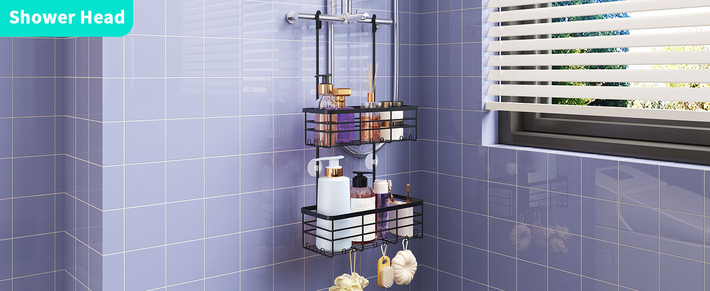 over the door shower caddy