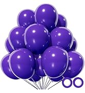 110pcs Purple Balloons 12 inch, Purple Latex Balloons for Birthday Party Baby Shower Wedding(with...