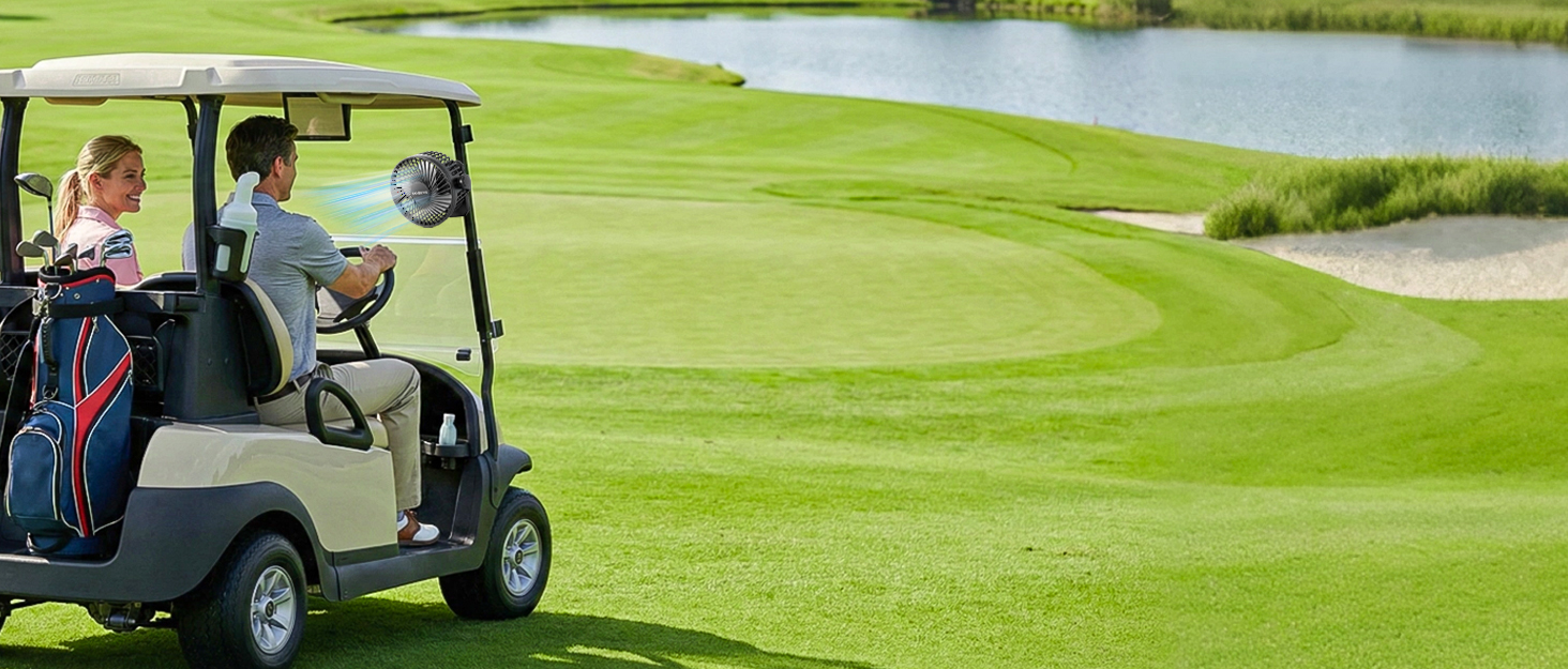 golf cart fan portable fan rechargeable magnetic fan battery operated fan golf cart accessories