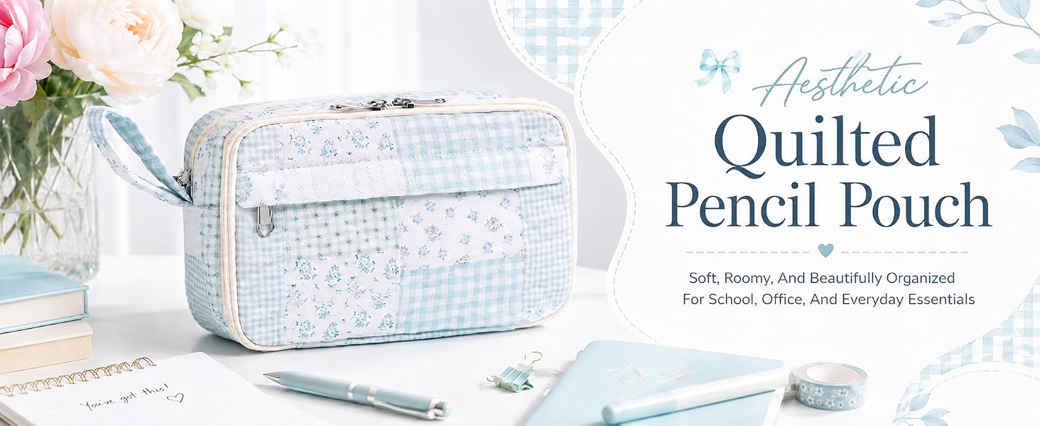 Quilted Pencil Pouch