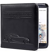 CANOPUS Car Registration and Insurance Holder, Magnetic Closure, Embossed Card Document Holder, V...