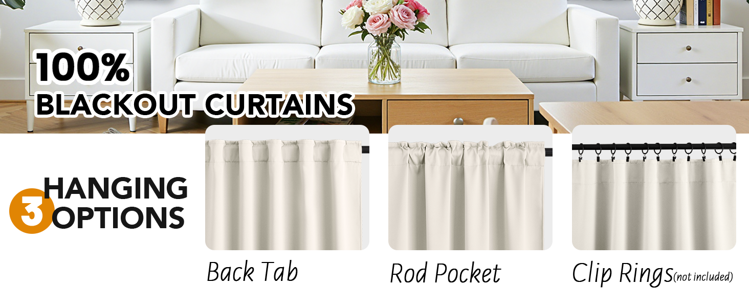 100% Blackout Curtains