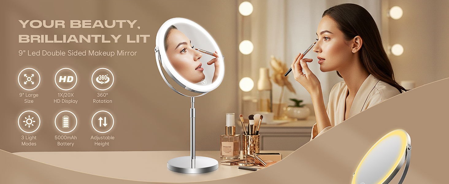 makeup mirror with lights