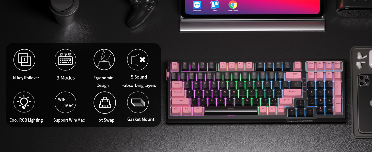 Wireless Mechanical Gaming Keyboard