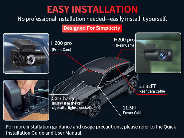 Dash Cam Front and Rear