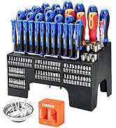 Screwdriver Set, 118-Piece Magnetic Screwdriver Set with Plastic Racking, SORAKO Precision Screwd...