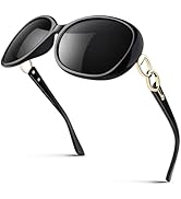 Sunier Sunglasses Womens Polarized Trendy Oversized Sun Glasses Fashion Ladies Shades 100% UV400 ...