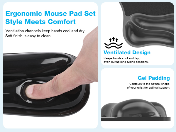 mouse pad with wrist rest