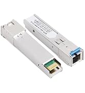 WSOLDMA 1/5/10Pair Gigabit Fiber SFP Module Fiber Transceiver - 1000M, 1.25G, SC Connector, 1310n...