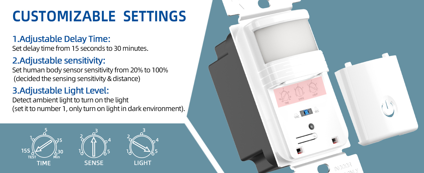 ADJUSTABLE LIGHT SWITCH