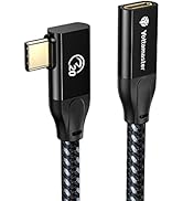 Right Angle USB C Extension Cable[100W, 20Gbps], Yottamaster USB C Male to Female Exended Cable P...