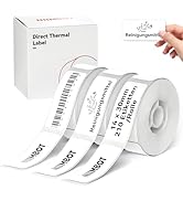 NIIMBOT D11 Label Maker Tape D110 Labels 3Rolls, Self-Adhesive Labeling Tape Replacement 0.55" X ...