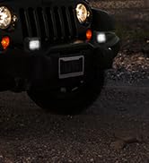 EverBrite 2PCS 48W Led Light Pods Flush Mount, Spot Flood White Amber Strobe 6 Modes with Memory ...