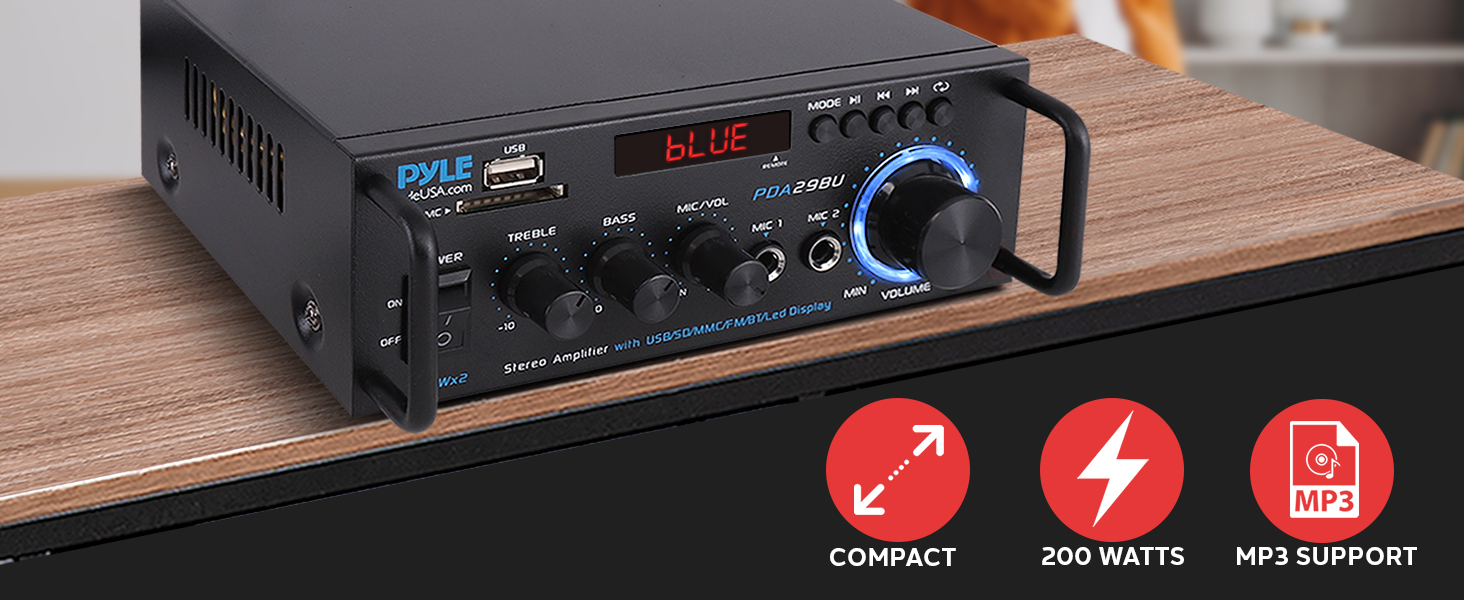 home stereo system components amplifier amp audio receiver bluetooth amplificador canales 