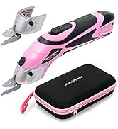 Pink Power Electric Fabric Scissors Box Cutter for Crafts, Sewing, Cardboard, Carpet, &amp; Scrapbook...